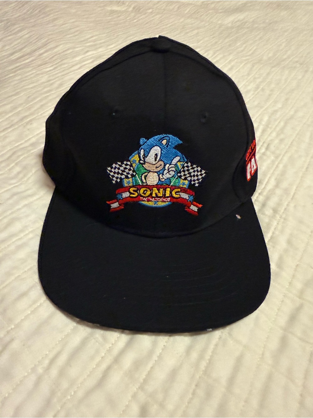 NWT Sonic The Hedgehog Youth Snapback Hat Gotta Go Fast Black Cap SEGA
